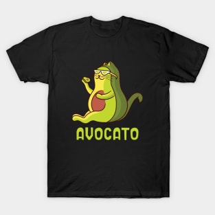 Avocato Funny Fat Kitty T-Shirt